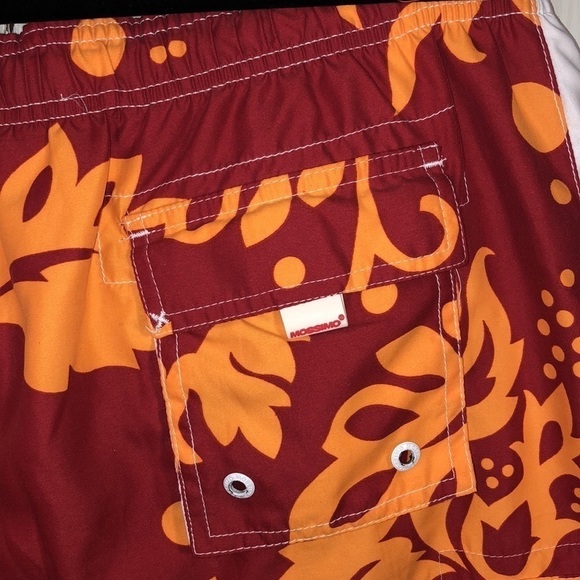 Men’s Mossimo Red and Yellow Hawaiian Print Swim Trunks Size Large - Picture 7 of 10
